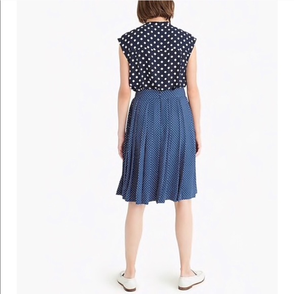 NEW • J. Crew • Double Pleated Midi Skirt Polka - Picture 2 of 7